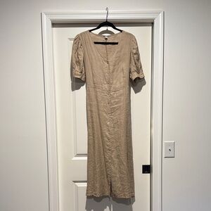 100% Linen Midi Dress